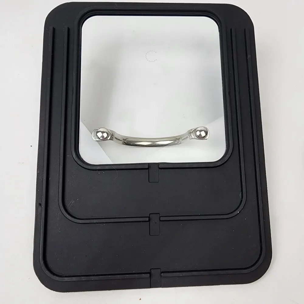 Curtis Stone Griddle Pans Smooth & Ridged (2) Silicon Handle Covers W/Lid 11 x 8